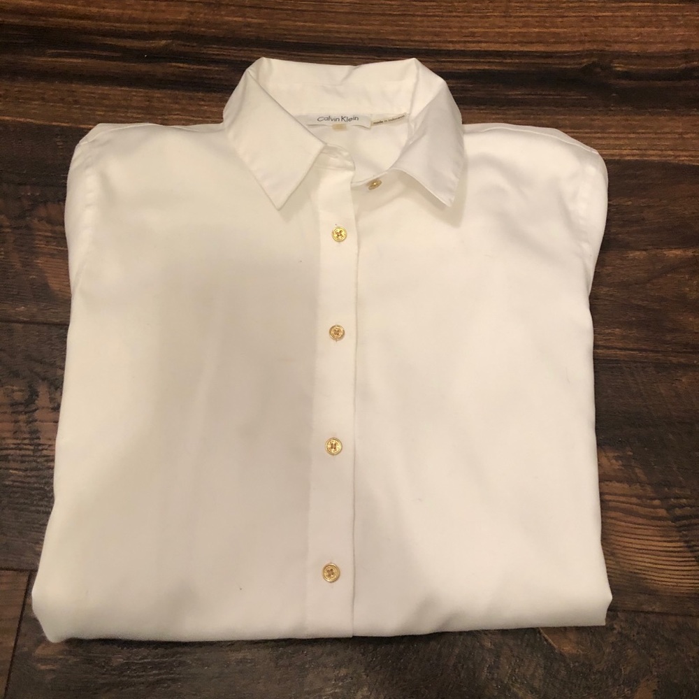 White button brown w gold buttons